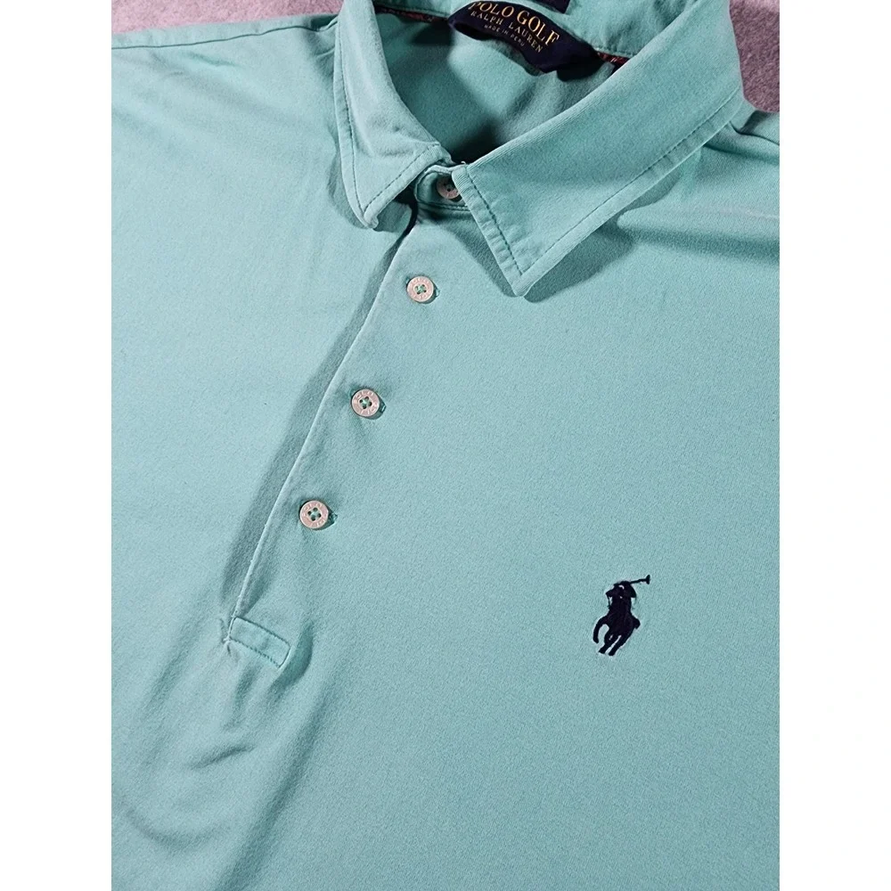 Ralph Lauren Polo Golf Men's Shirt, Size 2XL, Green, Short Sleeve, Logo, XXL